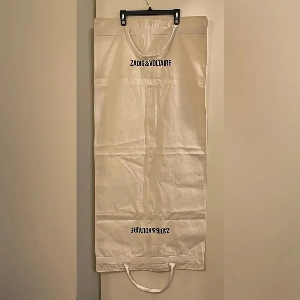 ZADIG & VOLTAIRE NWOT Organic Cotton Washable Garment Travel Bag